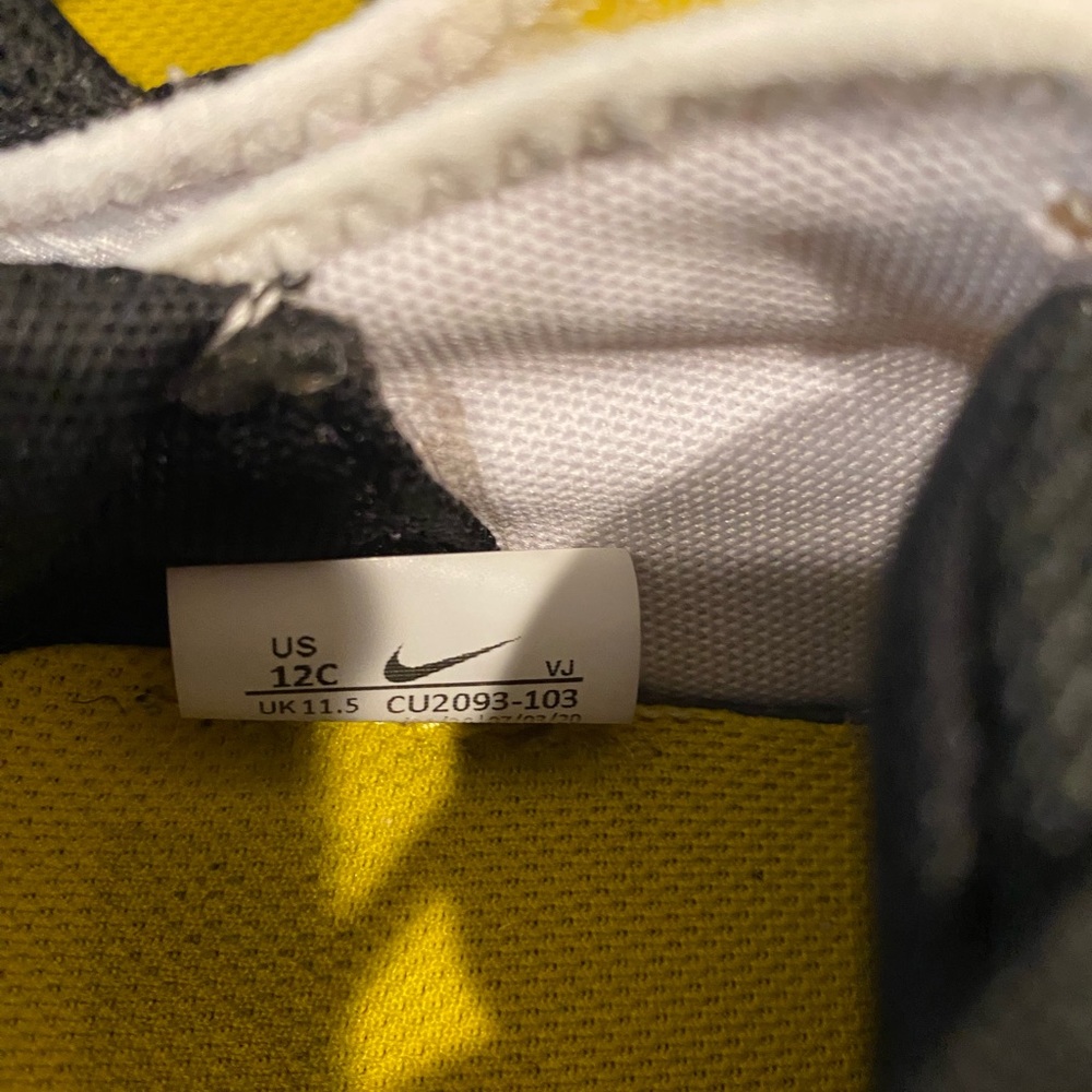 Nike Kids Sneakers - White, Yellow, Blue, Black - Picture 2 of 3